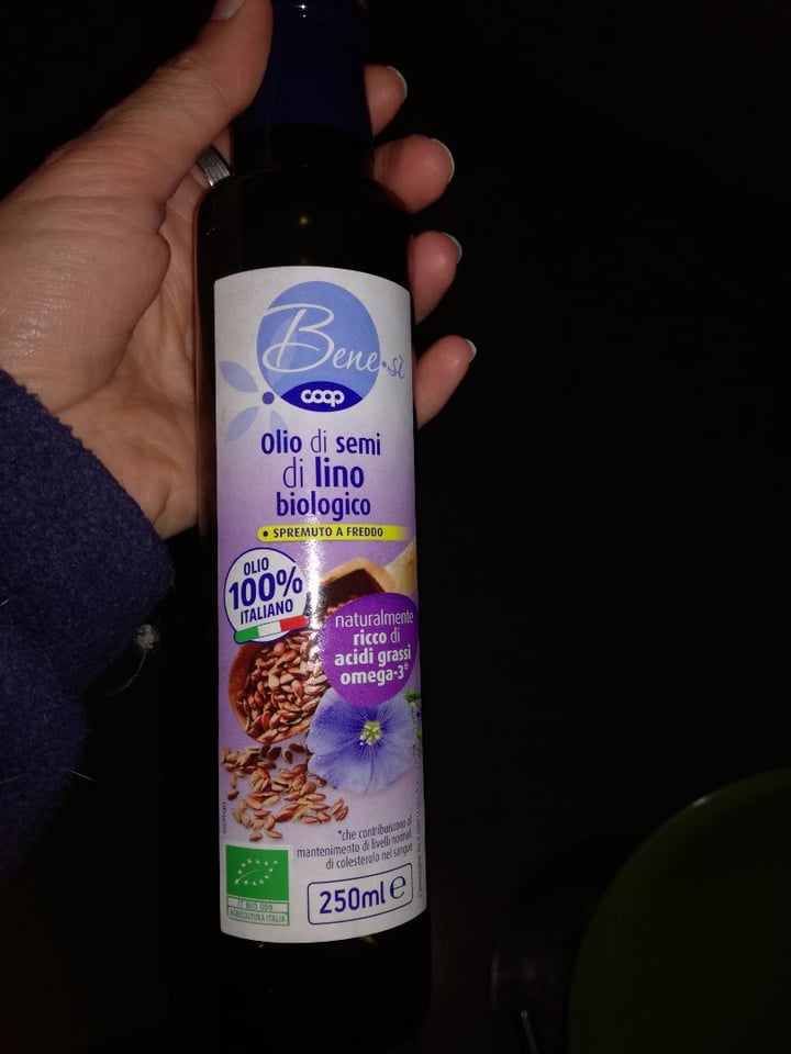 photo of Coop Olio di semi di lino biologico Coop shared by @miriamealbertoveg on  24 Mar 2020 - review