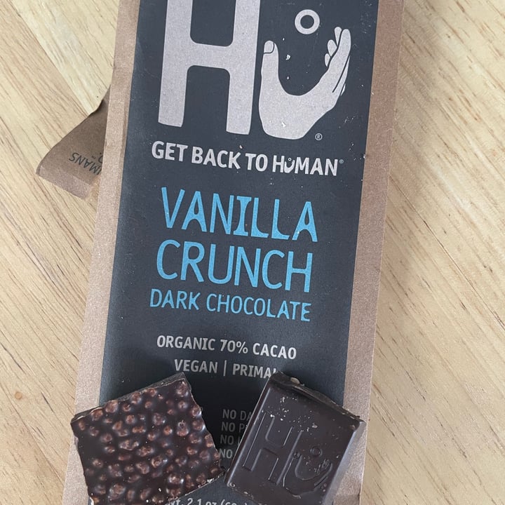 photo of Hu Kitchen Vanilla Quinoa Qrispy Dark Chocolate shared by @naturallyally on  18 Jan 2022 - review
