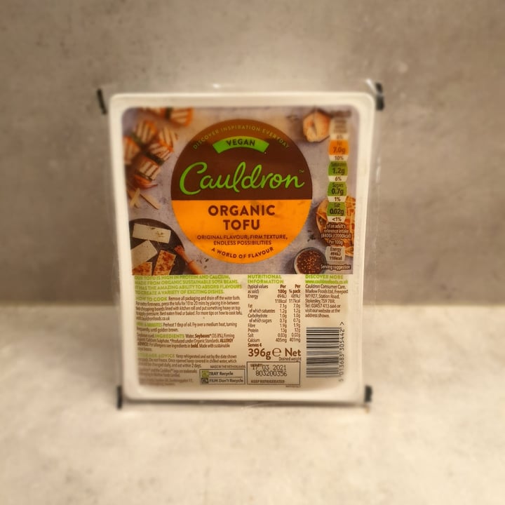 review photo of Cauldron Organic Tofu shared by @v3e3r3o on 18 Feb 2021 - review