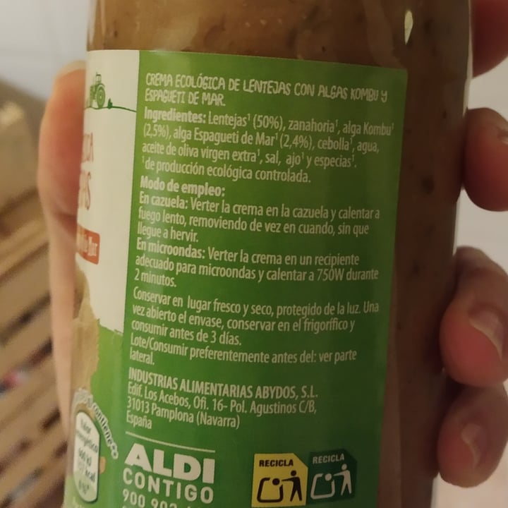 photo of GutBio Crema de lentejas Ecológica shared by @trizia84 on  13 Jan 2023 - review