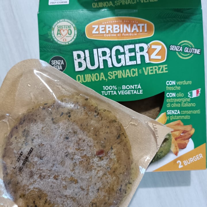 photo of Zerbinati Burgerz Quinoa Spinaci e Verze shared by @daniela94 on  22 Jul 2022 - review