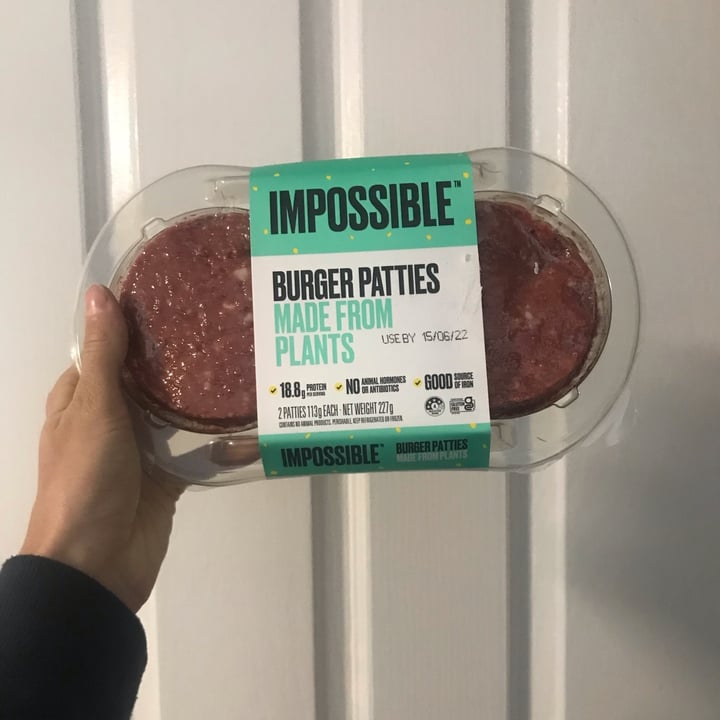 photo of Impossible Foods Impossible Burger Patties shared by @smarti on  18 Jun 2022 - review