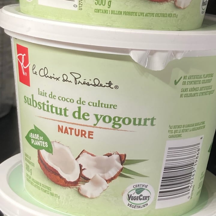 photo of President's Choice Coconut yogurt alternative shared by @dashdash on  30 Jun 2021 - review