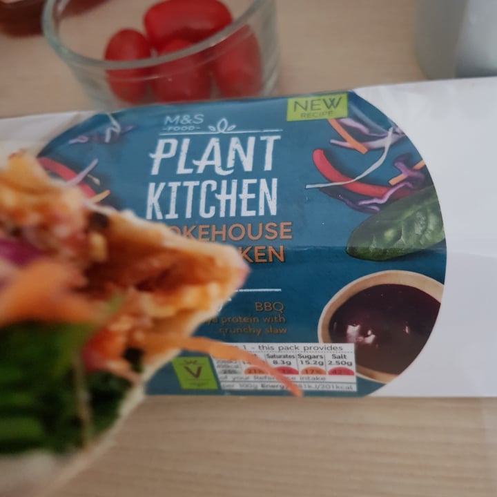 photo of Plant Kitchen (M&S) No Chicken Smokehouse Wrap shared by @vegancybele on  11 Oct 2020 - review