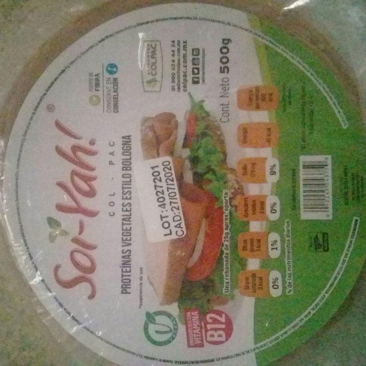 review photo of Soi-yah! Proteinas Vegetales estilo Bologna shared by @annamoca on 26 Mar 2020 - review
