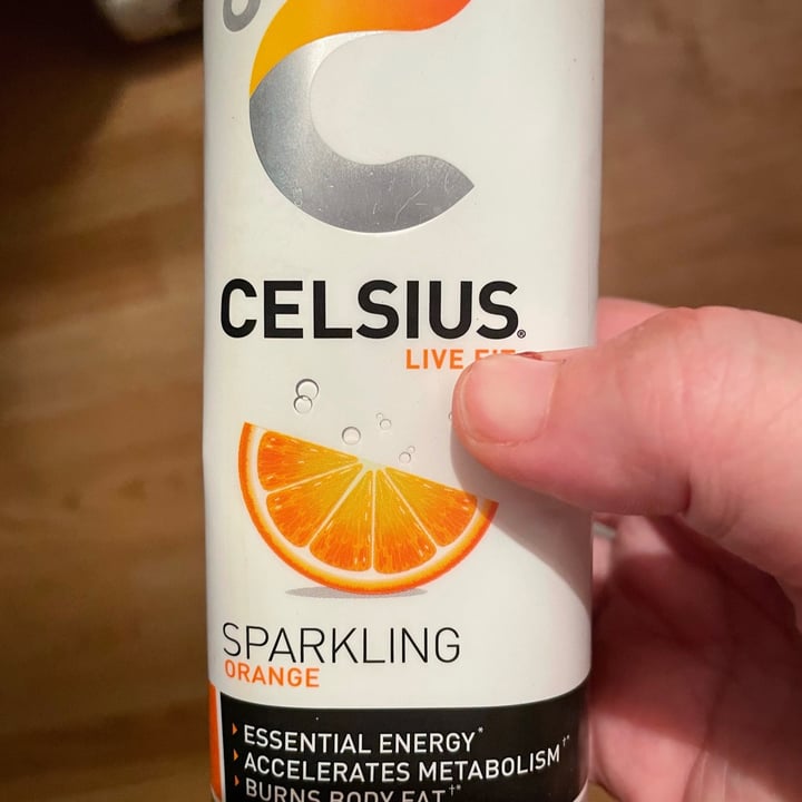 photo of Celsius Sparkling Orange shared by @jessavegano on  22 Jun 2021 - review