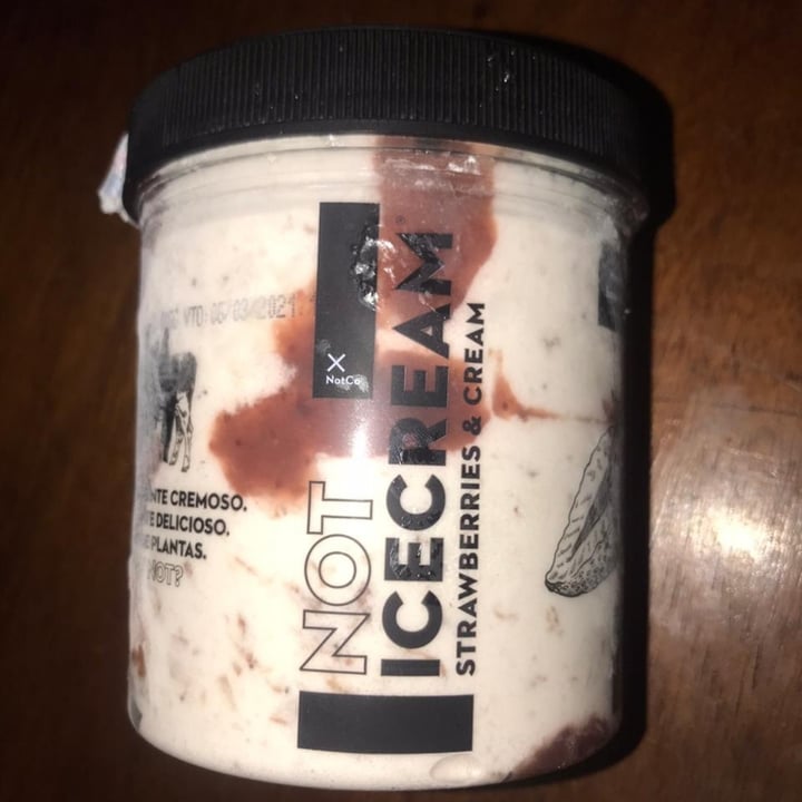 photo of NotCo Not Icecream Strawberries & Cream shared by @minnievegana on  28 Jun 2020 - review