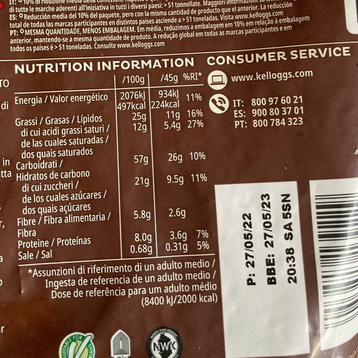review photo of Kellogg's kellogg’s extra Cioccolato E Nocciole shared by @psicopompo on 09 Sep 2022 - review