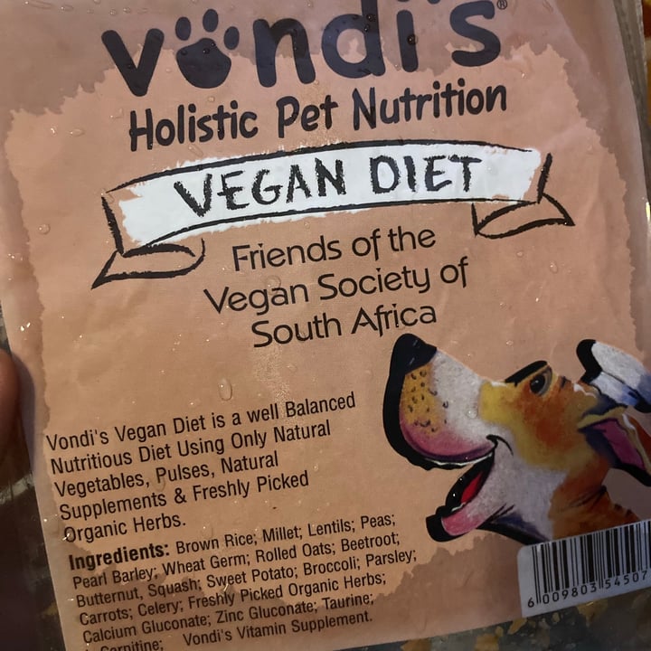 photo of Vondi's Vegan Fresh Frozen Food for Dogs shared by @roe on  01 Aug 2021 - review