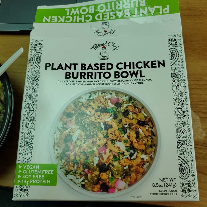 photo of Tattooed Chef plant based chicken burrito bowl shared by @greenteabean on  08 Dec 2022 - review