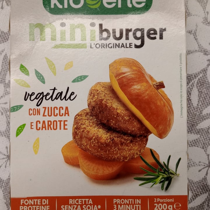photo of Kioene Mini Burger Zucca E Carote shared by @giadaferrero on  21 Sep 2022 - review