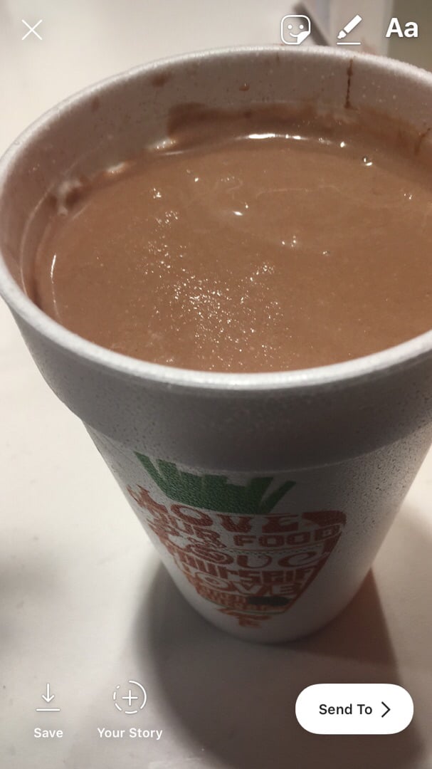 photo of Earth Burger Chocolate earthshake shared by @katiewink on  09 Oct 2018 - review