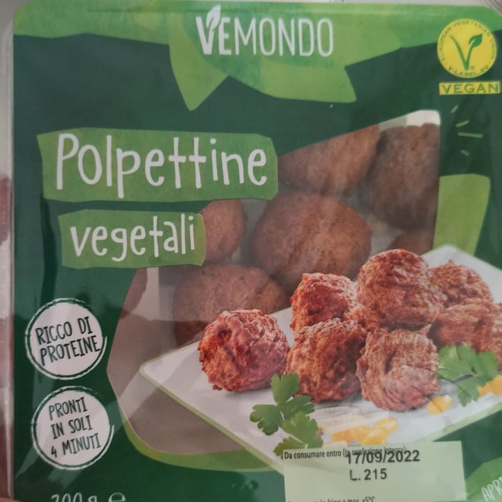photo of Vemondo Polpettine shared by @veganfoodcorner on  14 Sep 2022 - review