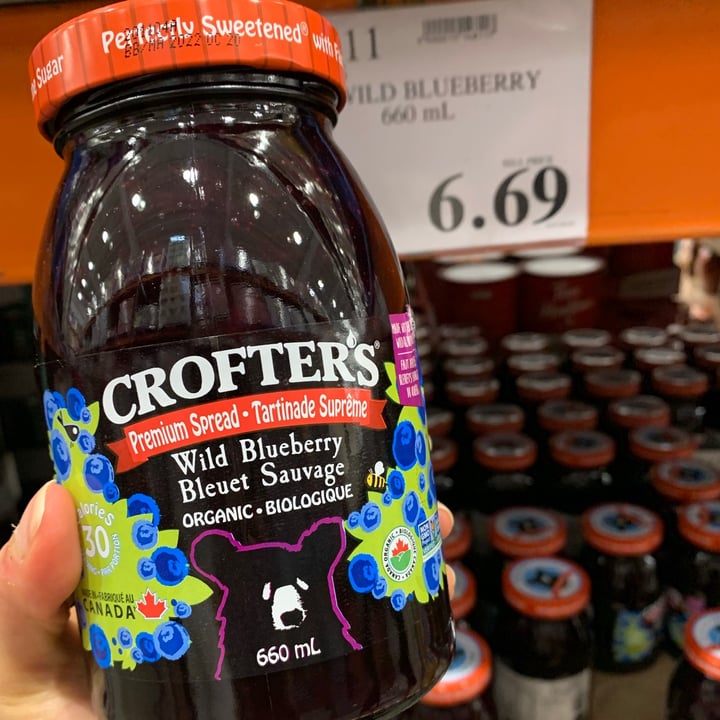 photo of Crofter’s Organic Wild Blueberry Premium Spread shared by @mmjsmiller on  19 Aug 2021 - review