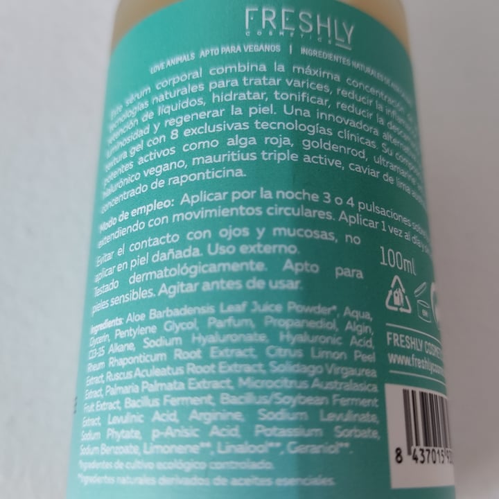 photo of Freshly Cosmetics Hyaluronic Energy  Body Serum shared by @paquitorres on  22 Jul 2021 - review