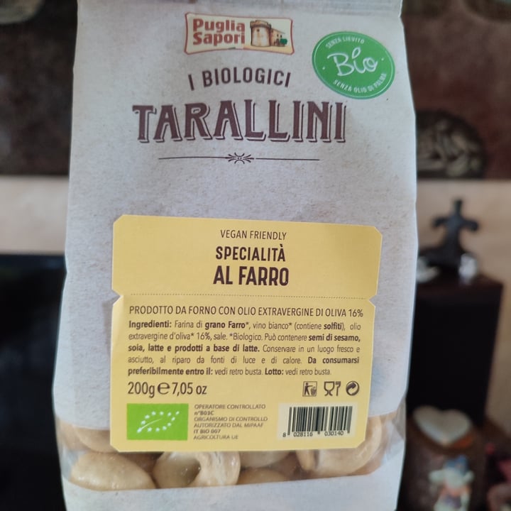 photo of Puglia Sapori Tarallini  al farro shared by @deboramaria on  22 Aug 2021 - review