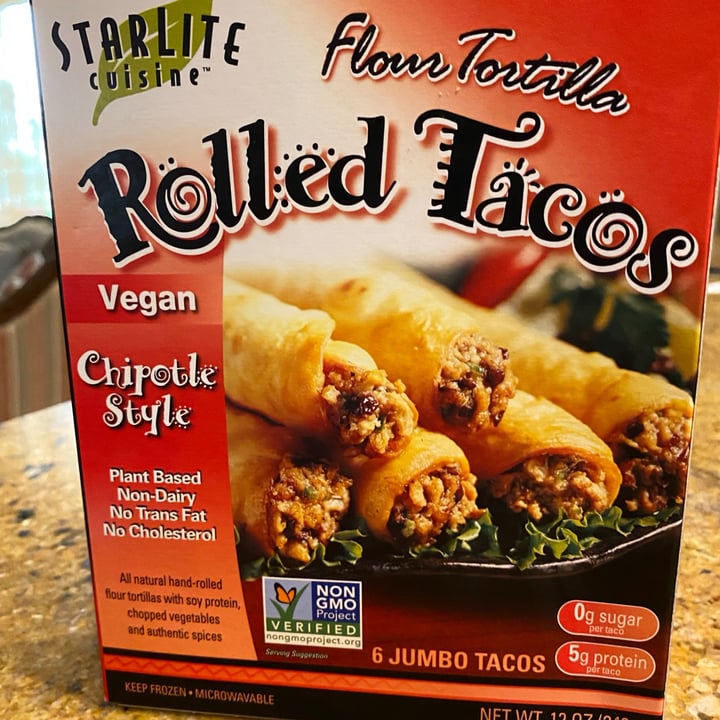 photo of Starlite Cuisine Vegan “Chipotle Style” Rolled Tacos shared by @fsidhu on  08 Sep 2020 - review