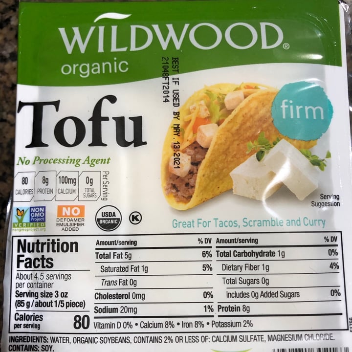photo of Wildwood Organic Tofu - Firm shared by @karenasp on  06 May 2021 - review