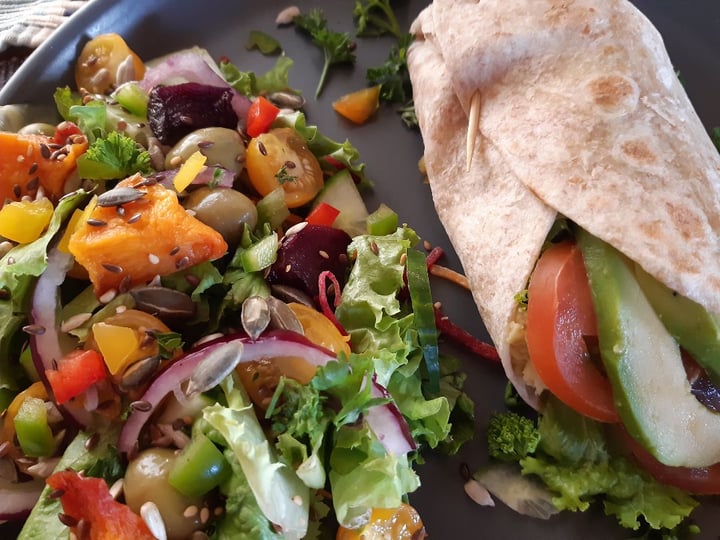 photo of Post House Vegan Wrap With Salad shared by @lgrobowski on  08 Mar 2020 - review