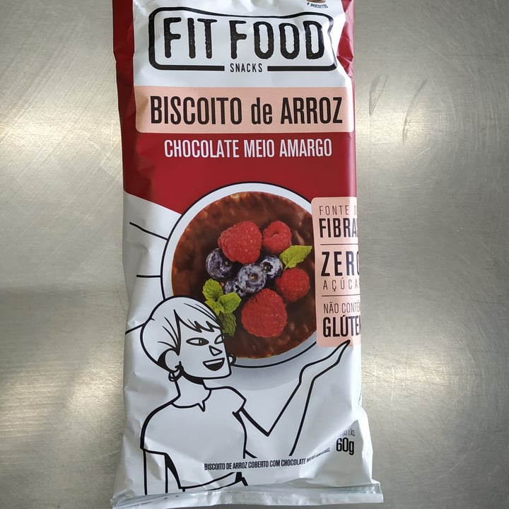 photo of Fit  Food Biscoito De Arroz Chocolate Meio Amargo shared by @cassiot on  10 Aug 2022 - review
