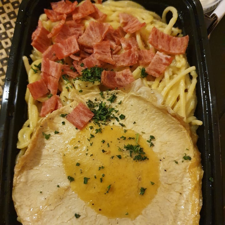 photo of CyBelle's Front Room Vegan carbonara shared by @paniwilson on  13 Mar 2022 - review
