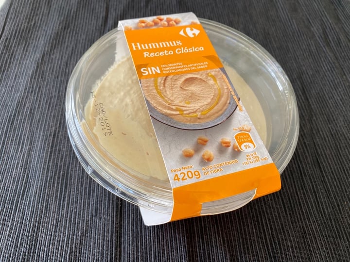 photo of Carrefour Hummus Receta Clásica shared by @dobarganes on  09 Dec 2019 - review