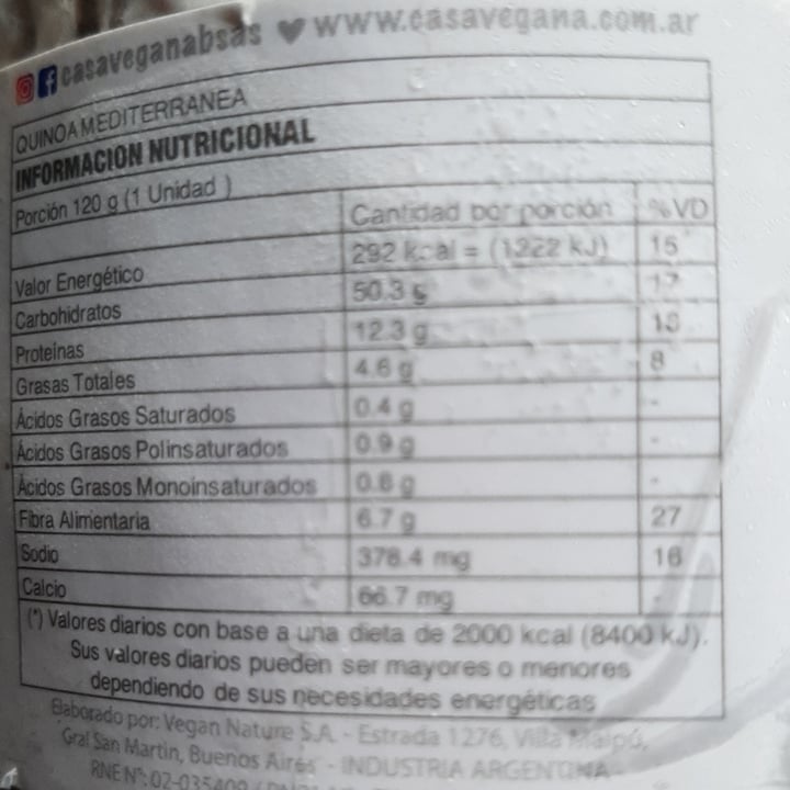 review photo of Casa Vegana Hamburguesas de quinoa shared by @moritaveggie on 14 Sep 2021 - review