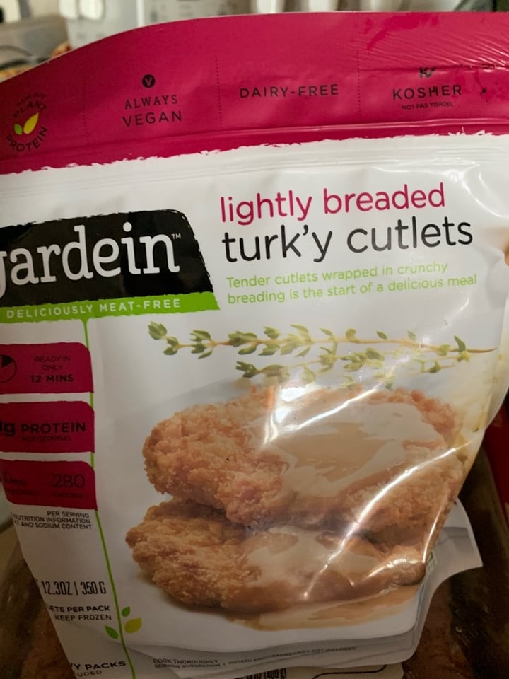 photo of Gardein Lightly Breaded Turky Cutlets shared by @kushkitty on  22 Mar 2020 - review