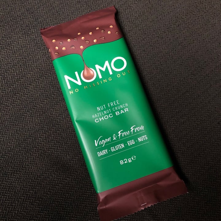 photo of NOMO Hazelnot Crunch Chocolate Large Bars shared by @yourlocalvegan on  30 Oct 2020 - review