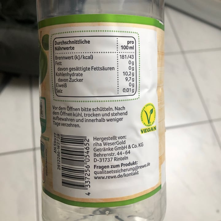 photo of REWE Beste Wahl Apfelsaft shared by @ilovetrees on  08 Feb 2021 - review