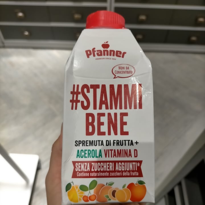 photo of Pfanner #StammiBene Spremuta di frutta + acerola vitamina D shared by @francescascaioli on  22 Mar 2022 - review