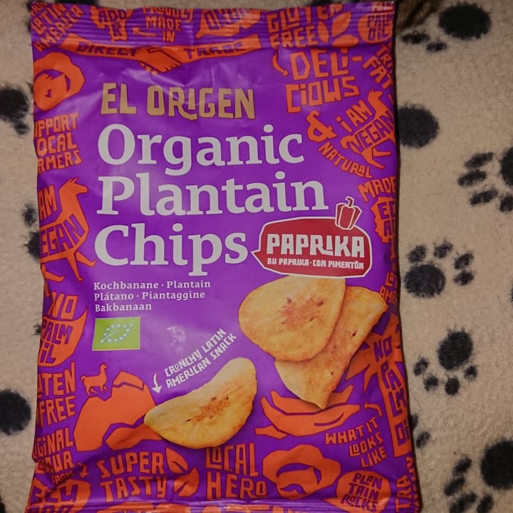 photo of El Origen Organic Plantain Chips - Paprika shared by @4allthehorses on  27 Apr 2022 - review