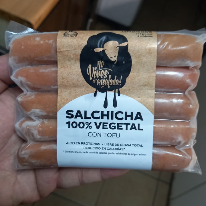 photo of No Vives de Ensalada! Salchicha 100% Vegetal con Tofu shared by @vegan2020pasapiola on  26 Feb 2021 - review