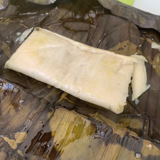 Photo of the dish “Tamal Oaxaqueño De Verdolagas Y Salsa Verde”