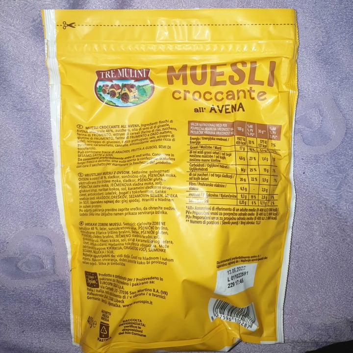 photo of Tre Mulini Muesli croccante all’avena shared by @pingui on  08 May 2022 - review