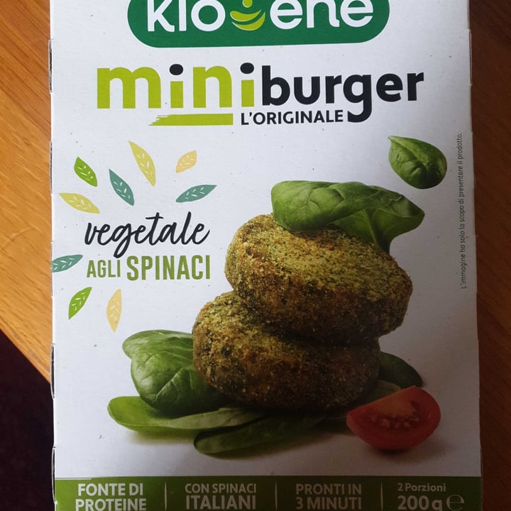 photo of Kioene Mini Burger Vegetale Agli Spinaci shared by @lucibreizh on  28 May 2022 - review