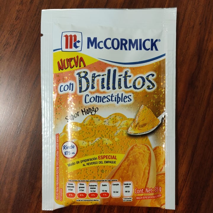 review photo of McCormick Gelatina con Brillitos sabor Mora Azul Intenso shared by @jorgecesar on 30 Jul 2020 - review