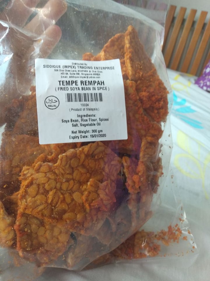 photo of Siddique (impex) trading Enterprise Tempe Rempah (Fried Soya Bean In Spice) shared by @bachjess on  04 Oct 2019 - review