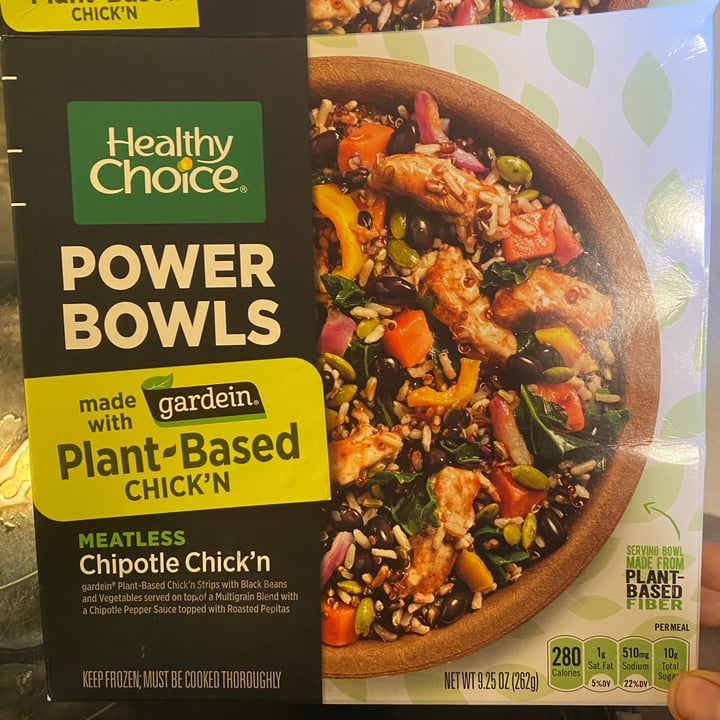 review photo of Healthy Choice Chipotle Chick’n with Gardein shared by @newbeeemily on 14 Apr 2021 - review