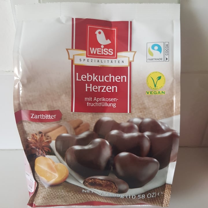 photo of Weiss Spezialitäten Lebkuchen Herzen mit Zartbitterschokolade shared by @bianca58 on  09 Oct 2022 - review