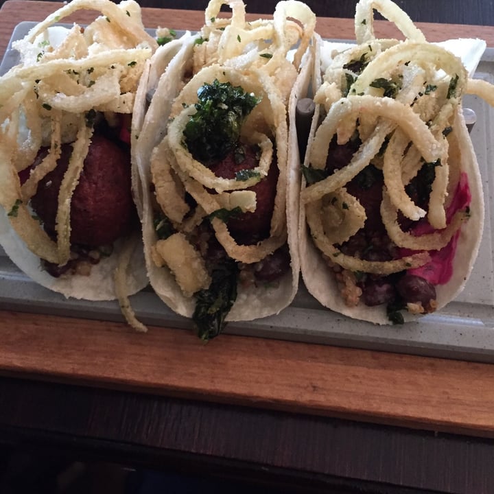 photo of Pear Tree Bistro Pink falafel shared by @thehumblechickpea on  30 Aug 2020 - review