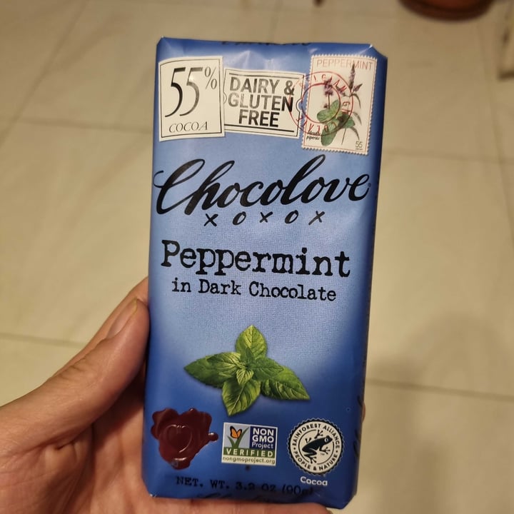 photo of Chocolove Peppermint in Dark Chocolate shared by @schtef on  13 May 2022 - review