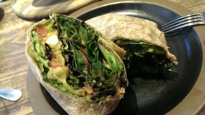 photo of The Living Cafe Wholemeal Tofu & Guacamole Wrap shared by @fourdollars on  11 Aug 2019 - review