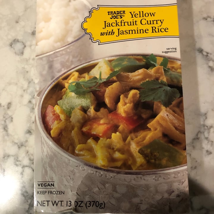 photo of Trader Joe's Yellow Jackfruit Curry with Jasmine Rice shared by @angies on  11 Jan 2021 - review