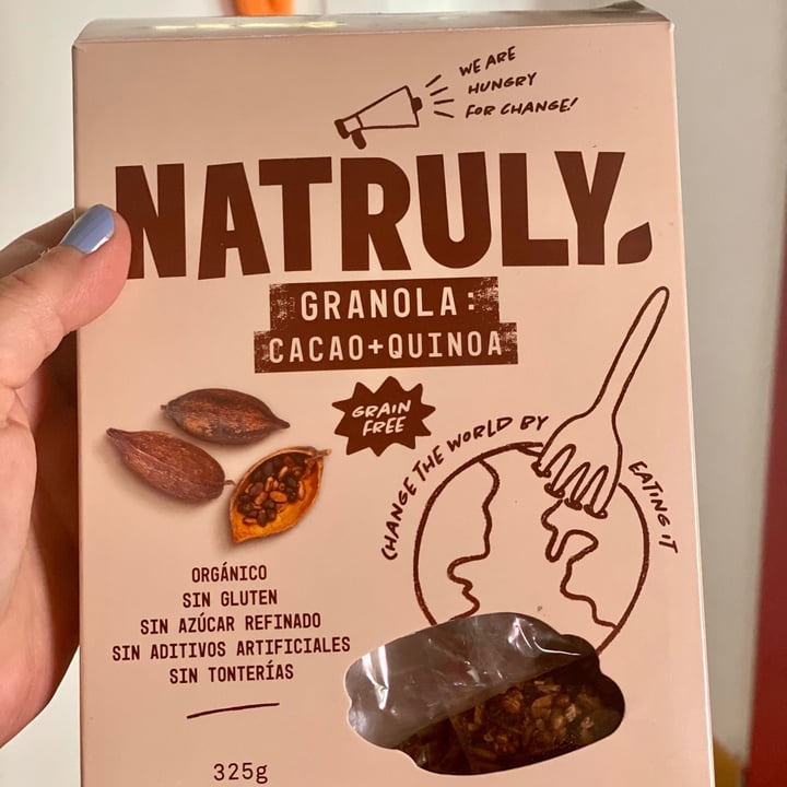 photo of Natruly Granola cacao y quinoa shared by @gateravegana on  16 Jun 2021 - review