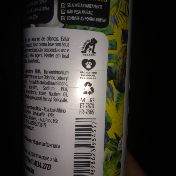 review photo of Salon line Condicionador Para Cabelo Lisos shared by @renatabernardelli on 06 Sep 2021 - review
