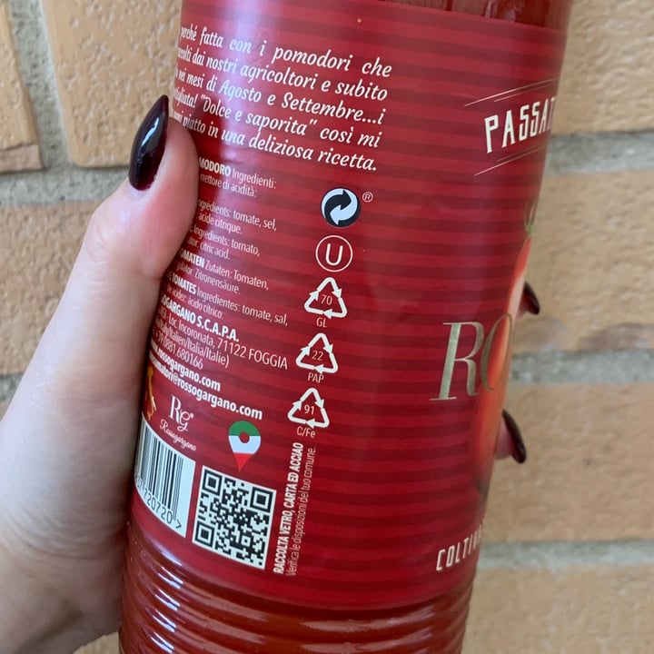 photo of Rosso Gargano Passata di Puglia in vetro shared by @viorao on  11 Dec 2021 - review