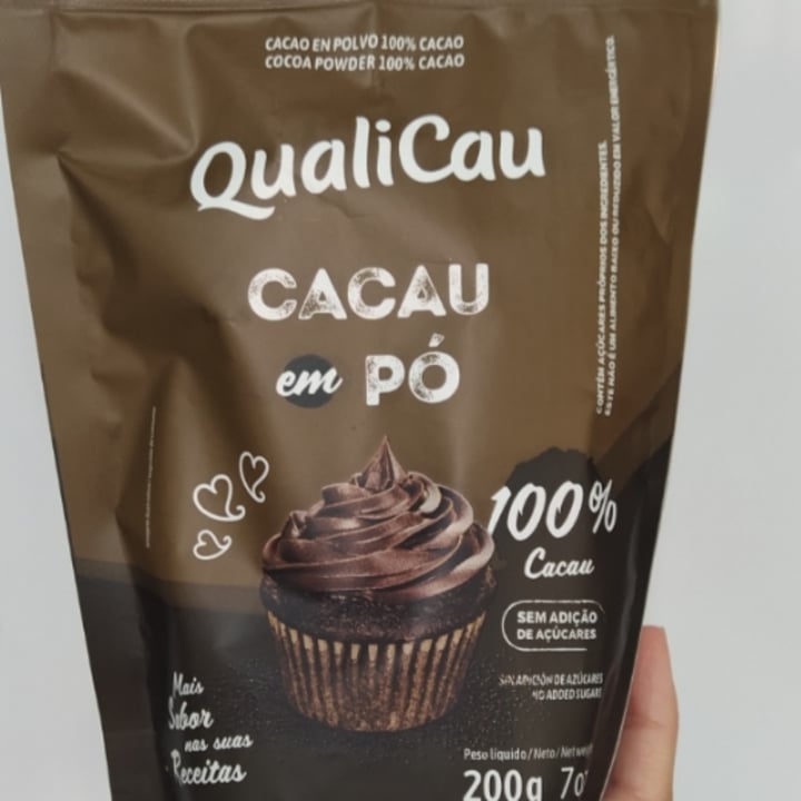 photo of Qualicau Cacau em pó 100% cacau shared by @maedetres on  11 May 2022 - review