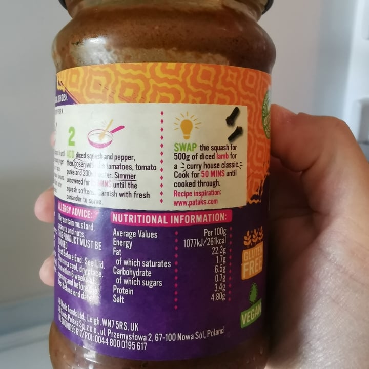 photo of Patak's Patak's ROGAN JOSH SPICE shared by @margherita2030 on  09 Apr 2022 - review