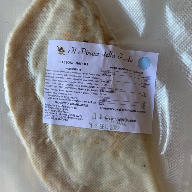 Photo of the dish “Cassone Napoli”